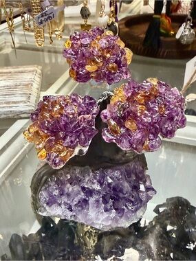 Amethyst & Citrine Decorative Tree